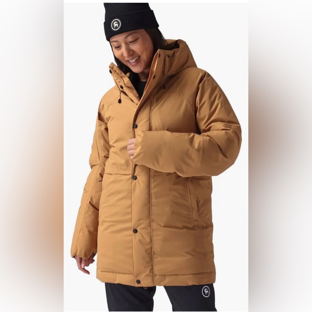 Women's Tan Puffer Jacket
